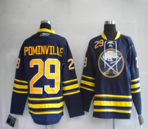 nhl jerseys buffalo sabres 29# pominvtlle blue