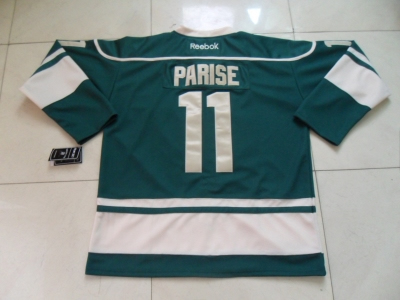 nhl jerseys minnesota wilds #11 parise green(parise)