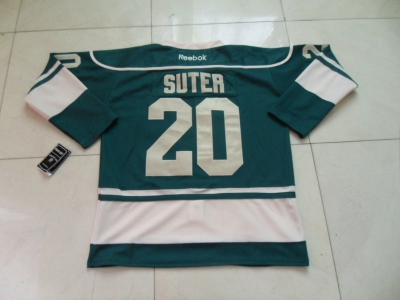 nhl jerseys minnesota wilds #20 suter green(suter)