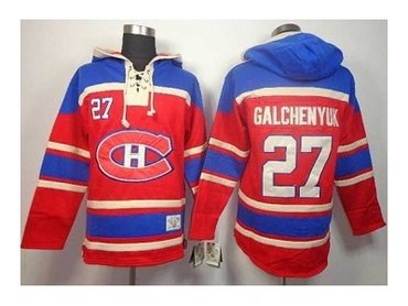 nhl jerseys montreal canadiens #27 galchenyuk red(pullover hooded sweatshirt)