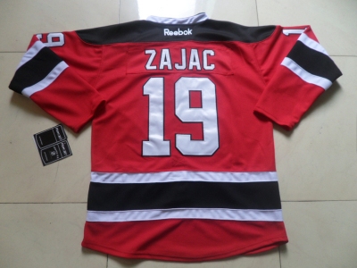 nhl jerseys new jersey devils #19 zajac red-black
