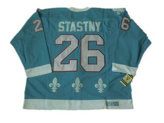 nhl jerseys quebec nordiques 26 stastny light blue