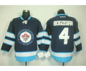 nhl jerseys winnipeg jets #4 bogosian blue 2011 new