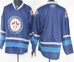 nhl jerseys winnipeg jets blank blue 2012 new