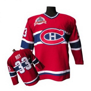 nhl montreal canadiens #33 roy m&n red jersey