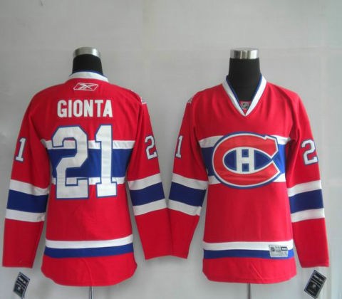 nhl youth jerseys montreal canadiens 21# gionta red