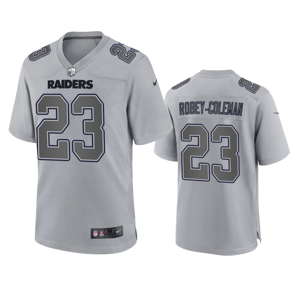 nickell robey coleman raiders atmosphere fashion game gray jersey