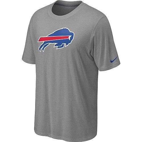 buffalo bills sideline legend authentic logo dri-fit t-shirt - grey