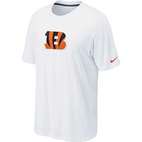 cincinnati bengals sideline legend authentic logo dri-fit t-shirt - white