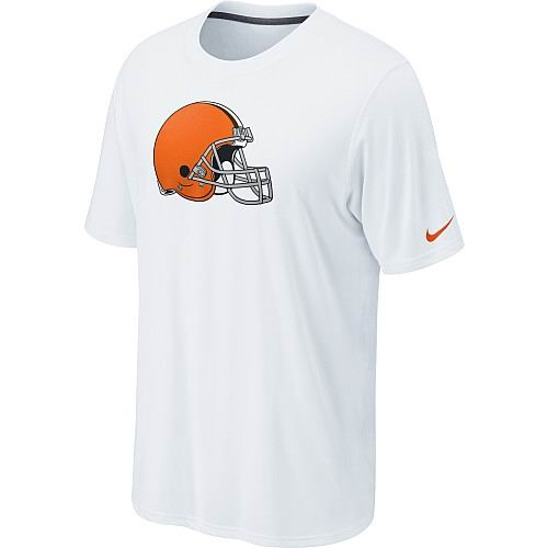 NEW cleveland browns sideline legend authentic logo dri-fit t-shirt - white