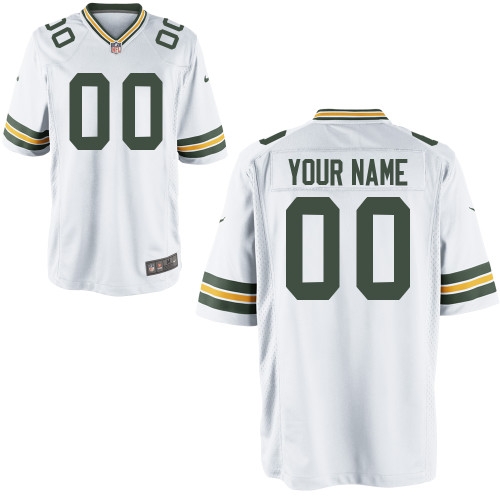green bay packers customized game white jerseys