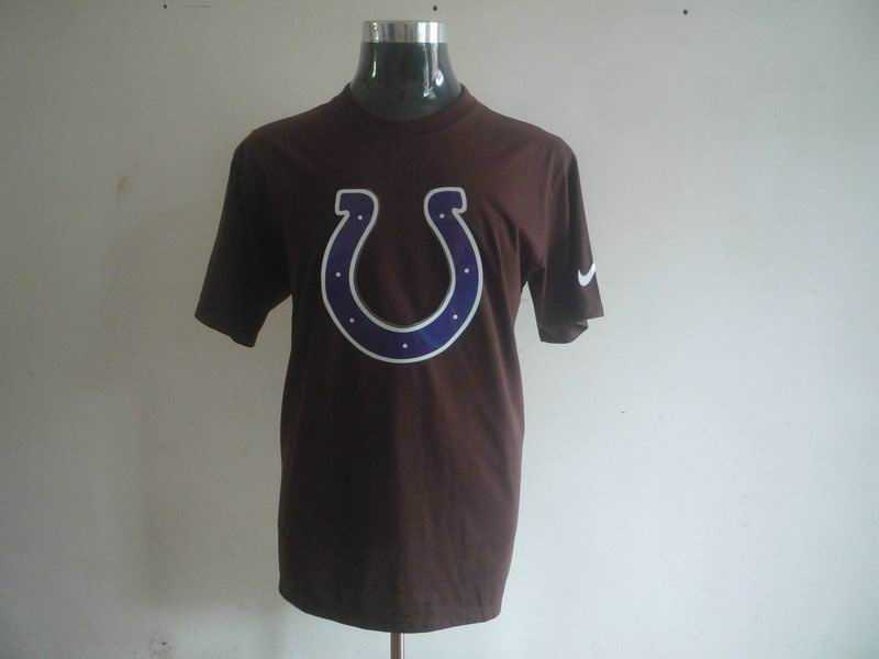 indianapolis colts sideline legend authentic logo dri-fit t-shirt -brown