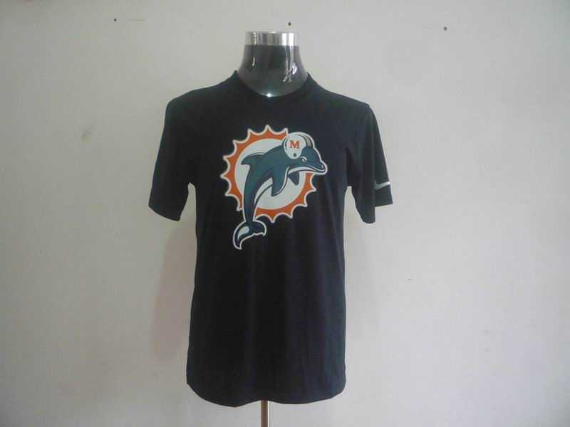 miami dolphins sideline legend authentic logo dri-fit t-shirt black