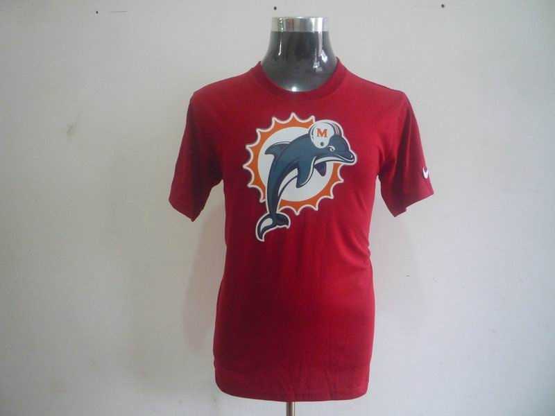 miami dolphins sideline legend authentic logo dri-fit t-shirt red