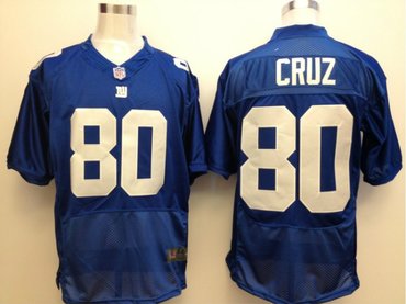 new york giants 80# victor cruz elite blue jerseys
