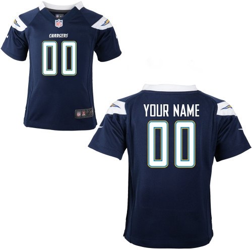 san diego chargers boys (4-7) customized game team color jerseys