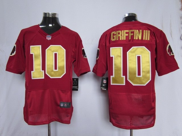 washington redskins 10 robert griffin iii  80th m&n red jerseys (elite)