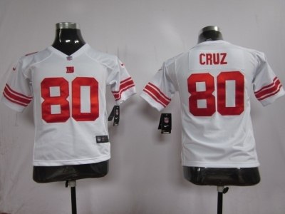 youth nfl new york giants #80 victor cruz white  jerseys
