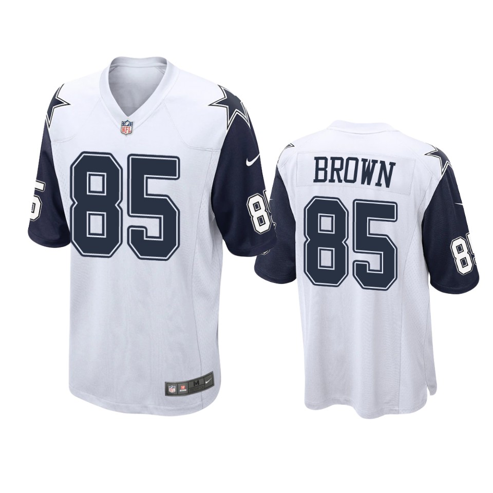 noah brown cowboys white alternate game jersey