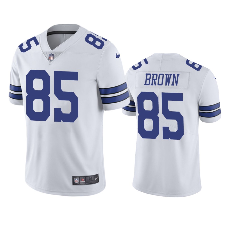noah brown cowboys white vapor jersey