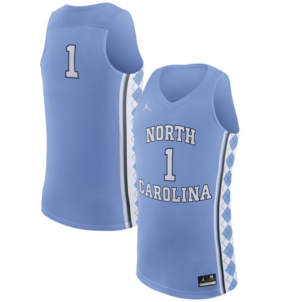 north carolina tar heels 1 light blue basketball jersey
