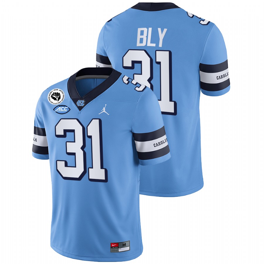 north carolina tar heels dre bly blue college football alumni jersey