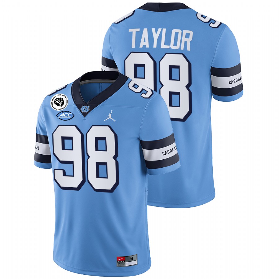 north carolina tar heels lawrence taylor blue college football alumni jersey