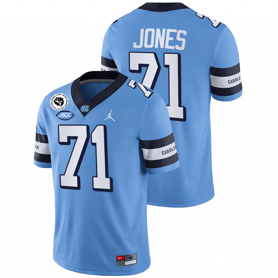 north carolina tar heels marcus jones blue college football alumni jersey