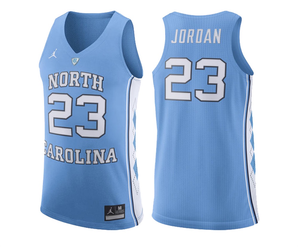 north carolina tar heels michael jordan light blue college basketball jersey