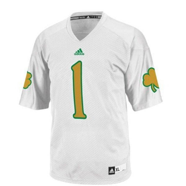 notre dame fighting irish 1 louis nix iii white football youth jersey