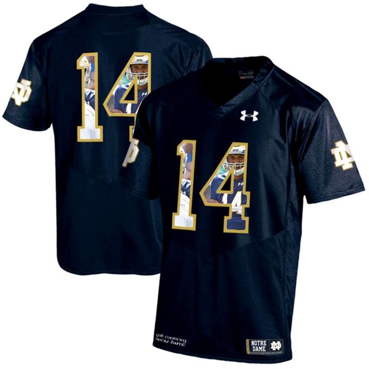 notre dame fighting irish 14 navy ncaa football premier jersey