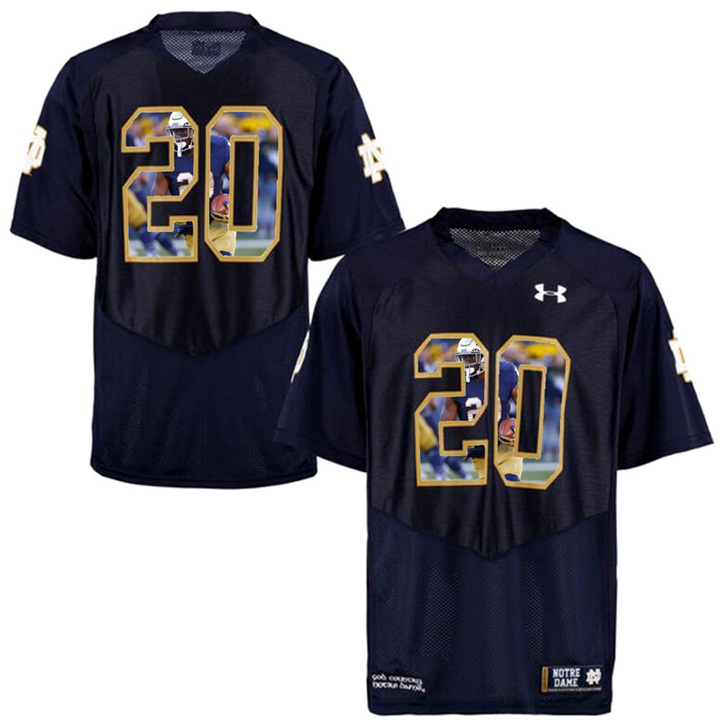 notre dame fighting irish 20 navy ncaa football premier jersey