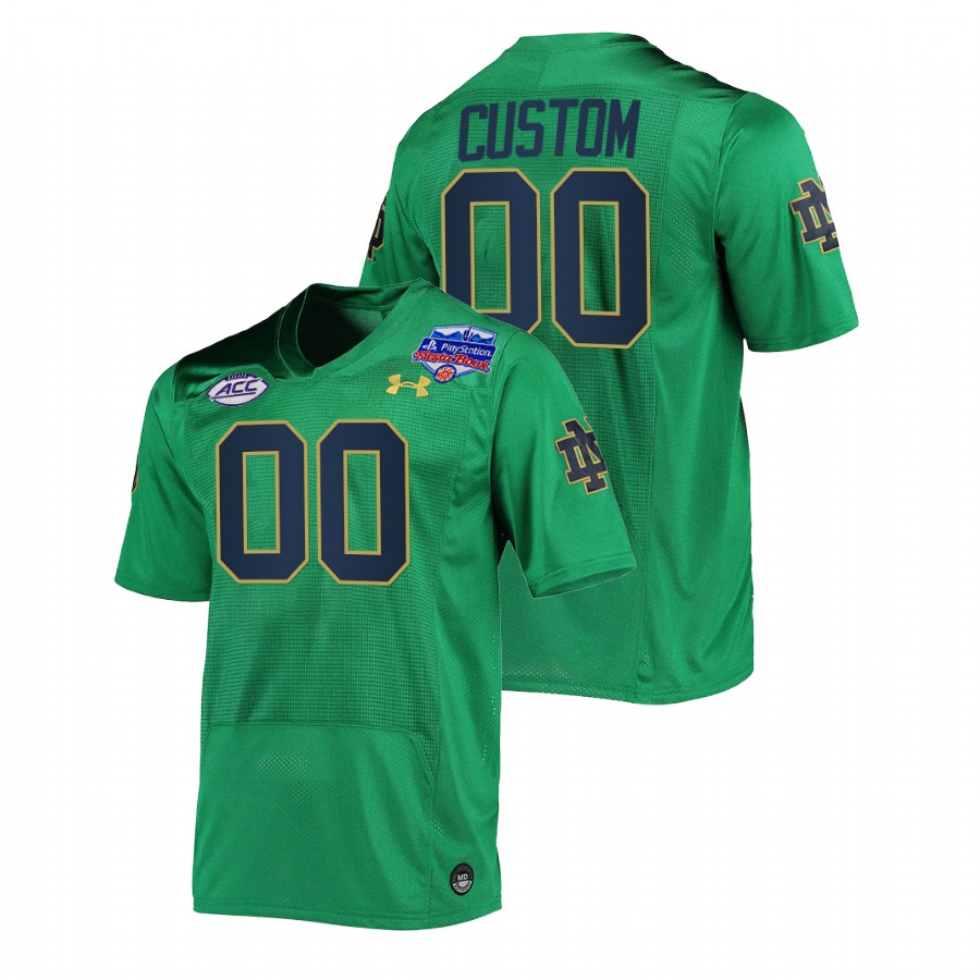 notre dame fighting irish custom green 2022 fiesta bowl shamrock series jersey