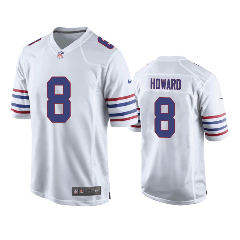 o.j. howard bills white alternate game jersey