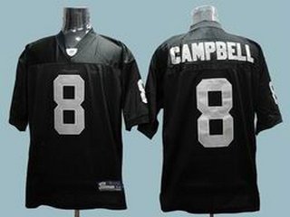 oakland raiders #8 jason campbell black nfl jersey