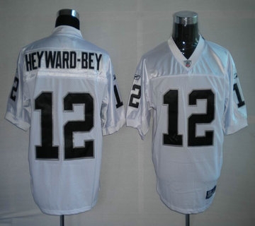 oakland raiders 12 heyward-bey white