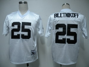 oakland raiders 25 biletnikoff throwback black jerseys