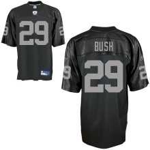 oakland raiders 29 michael bush black jersey
