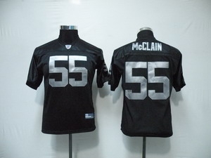 oakland raiders 55 rolando mcclain black kids jerseys