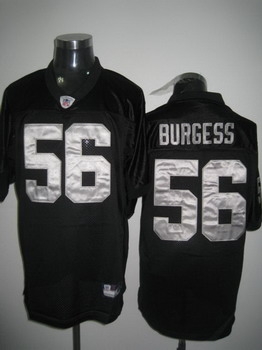 oakland raiders 56 burgess black jerseys