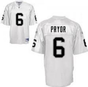 oakland raiders 6 terrelle pryor jersey white