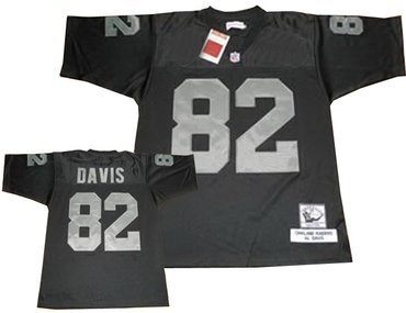 oakland raiders 82 al davis black throwback jerseys