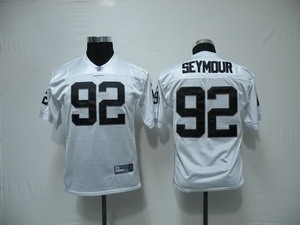 oakland raiders 92 richard seymour white kids jerseys