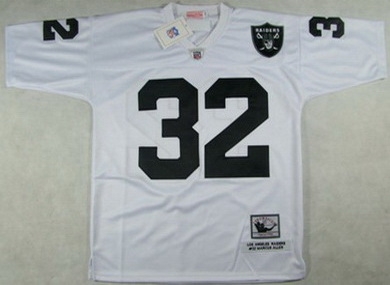 oakland raiders marcus allen 32 throwback jersey white