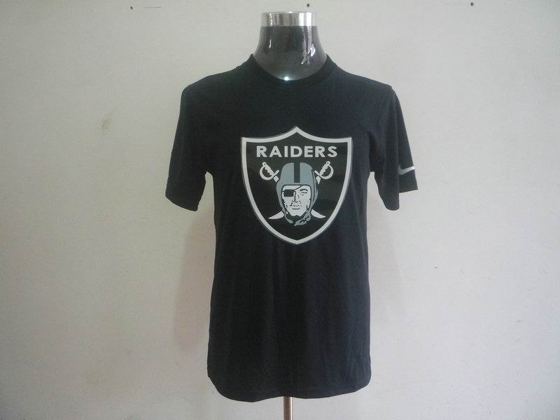 oakland raiders sideline legend authentic logo dri-fit t-shirt black