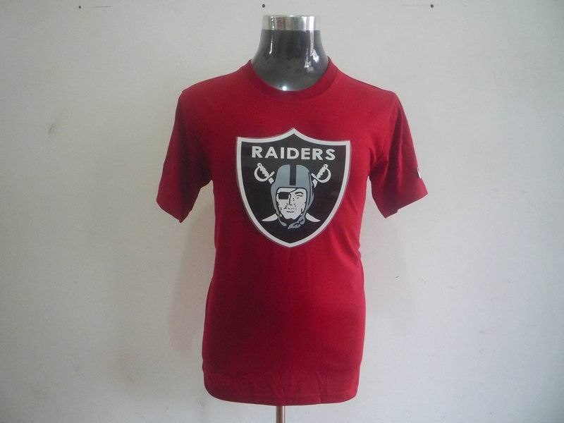 oakland raiders sideline legend authentic logo dri-fit t-shirt red
