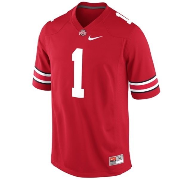 ohio state buckeyes 1 dontre wilson red football jersey