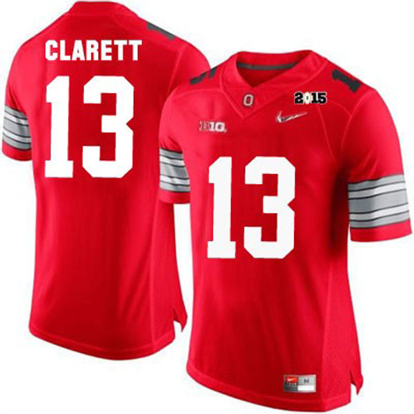 ohio state buckeyes 13 maurice clarett red diamond quest football jersey