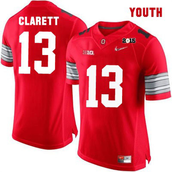 ohio state buckeyes 13 maurice clarett red football youth jersey