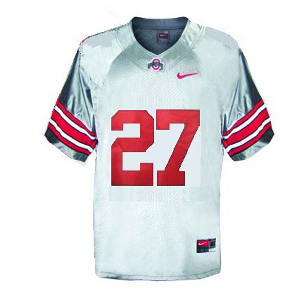 ohio state buckeyes 27 eddie george gray football youth jersey